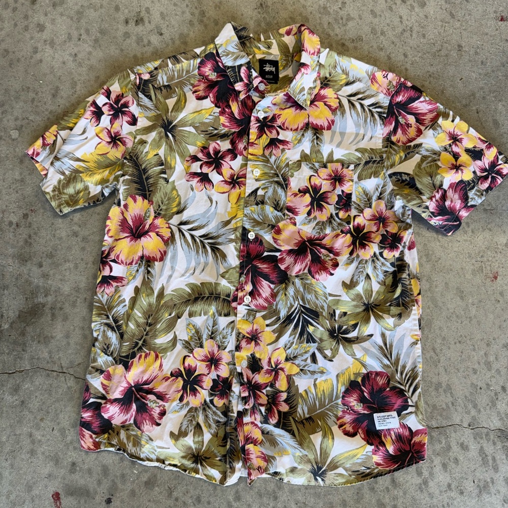 Stussy Floral Hawaiian Shirt - Multicolor
